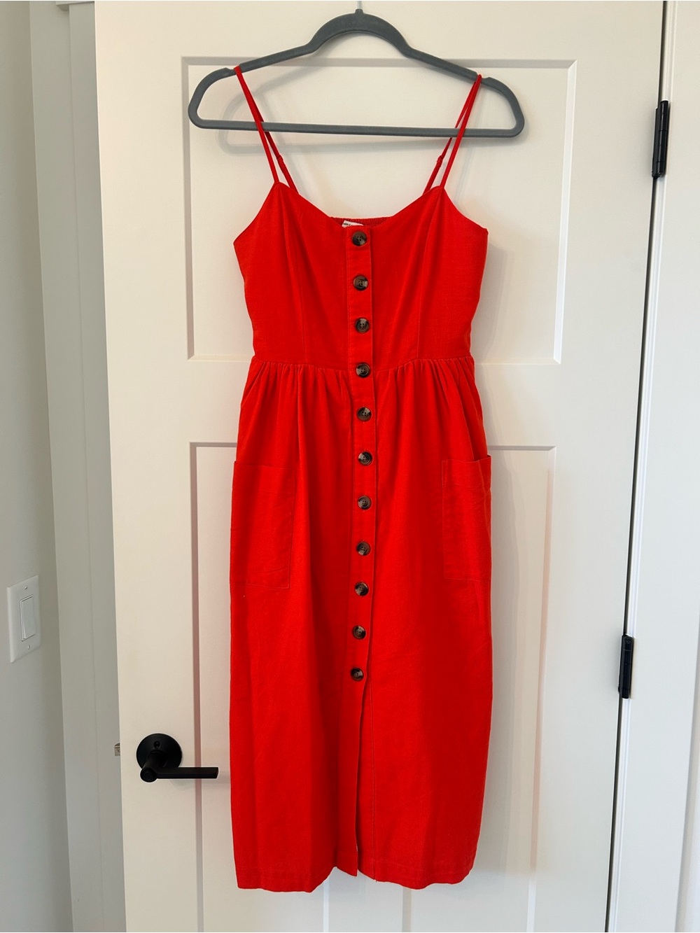American Eagle Outfitters Button-Front Midi Dress